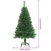 vidaXL Árbol de Navidad artificial Verde 120 cm PVC y Acero y Plástico