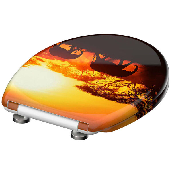 SCH&Uuml;TTE Asiento de inodoro cierre suave liberaci&oacute;n r&aacute;pida AFRICA