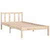 vidaXL Estructura de cama sin colch&oacute;n madera maciza 100x200 cm