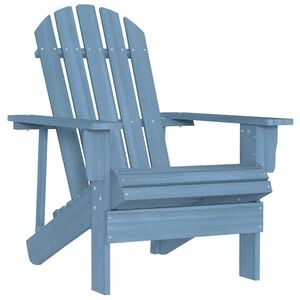 vidaXL Silla de jard&iacute;n Adirondack madera maciza de abeto azul