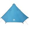 vidaXL Tienda de campa&ntilde;a familiar tipi 8 personas impermeable azul