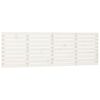 vidaXL Cabecero de cama de pared madera maciza pino blanco 206x3x63 cm