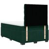 vidaXL Cama box spring con colch&oacute;n terciopelo verde oscuro 120x200 cm