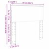 vidaXL Cabecero con cabecera Roble Sonoma 90 cm Madera contrachapada