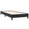 vidaXL Cama box spring con colch&oacute;n cuero sint&eacute;tico negro 80x220 cm