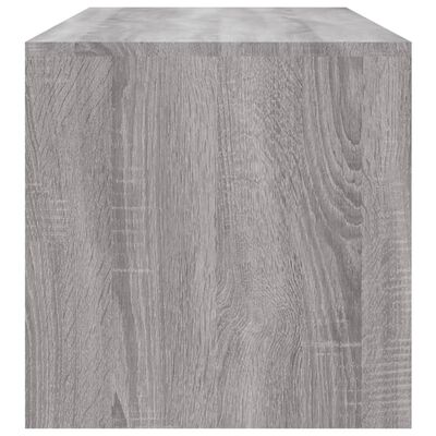 vidaXL Mesa de centro madera contrachapada gris Sonoma 100x40x40 cm