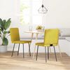 vidaXL Sillas de comedor 2 unidades terciopelo amarillo