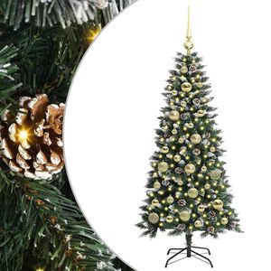vidaXL &Aacute;rbol de Navidad artificial Verde 120 cm PVC, Pl&aacute;stico y Acero