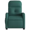 vidaXL Sill&oacute;n de masaje reclinable de tela verde oscuro