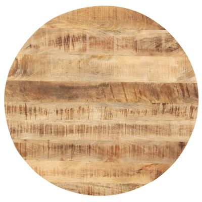 vidaXL Superficie de mesa redonda madera maciza de mango 25-27 mm 60cm