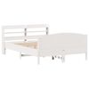vidaXL Estructura de cama sin colch&oacute;n madera de pino blanca 140x190 cm