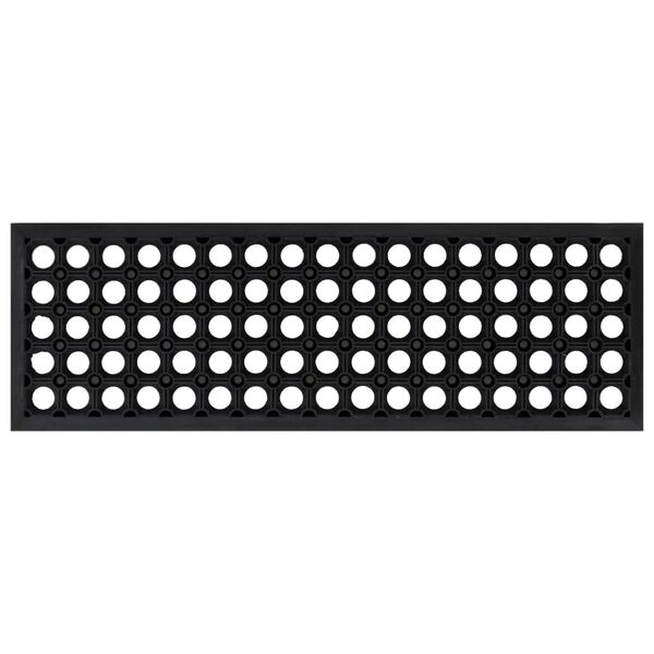 vidaXL Alfombrillas de escalera de goma 10 uds goma 25x75 cm