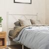 vidaXL Cabecero de metal blanco 90 cm