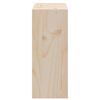 vidaXL Estante de Vino 2 pcs Natural 62 x 25 x 62 cm