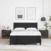 vidaXL Cama tipo Box Spring Negro 140 x 190 cm Cuero sint&eacute;tico