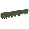 vidaXL Borde de C&eacute;sped 10 pcs 103 x 20 cm metal Verde oliva