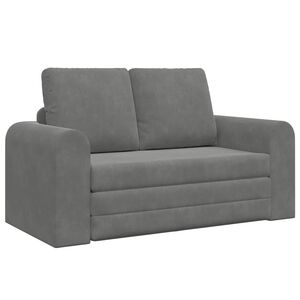 vidaXL Sof&aacute; cama Gris oscuro 148 x 71 x 83 cm Terciopelo