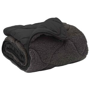 vidaXL Edred&oacute;n de Verano Acolchado Antracita 135 x 200 cm