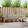 vidaXL Conjunto de sof&aacute;s de exterior 5 pcs Gris Natural y Claro