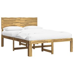vidaXL Cama doble con cabecero ROSTOCK Blanco 140 x 200 cm
