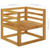 vidaXL Muebles de jardín 7 pzas cojines madera maciza de acacia