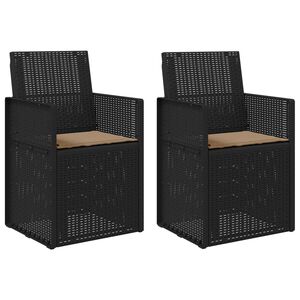 vidaXL Sillas de comedor de jard&iacute;n 2 uds. Gris Antracita y Topo PP