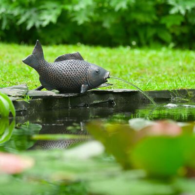 Ubbink Fuente de jardín con chorro y en forma de pez tumbado