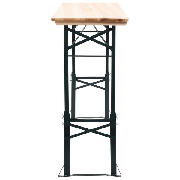 vidaXL Mesa de jardín plegable madera de pino 169x50x75/105 cm