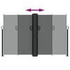 vidaXL Toldo lateral retráctil gris antracita 160x600 cm