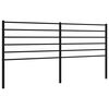 vidaXL Cabecero de repuesto de metal negro 193 cm