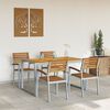 vidaXL Conjunto de Comedor de Jard&iacute;n 5 pcs Gris