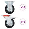 vidaXL Ruedas 32 unidades 100 mm