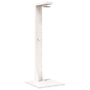 vidaXL Ducha exterior 210 cm Madera maciza de pino y acero inoxidable