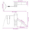 vidaXL Parque infantil de exterior madera de pino impregnada
