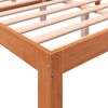 vidaXL Cama sin colch&oacute;n madera maciza de pino marr&oacute;n cera 140x190 cm
