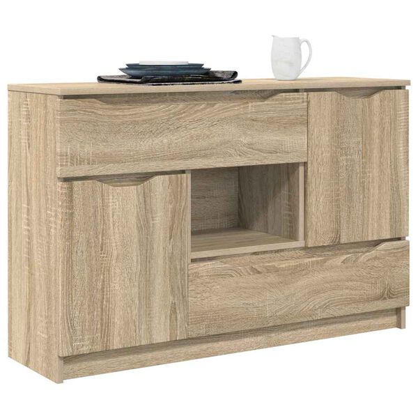 vidaXL Vitrina Roble Sonoma 100 x 30 x 65,6 Madera contrachapada