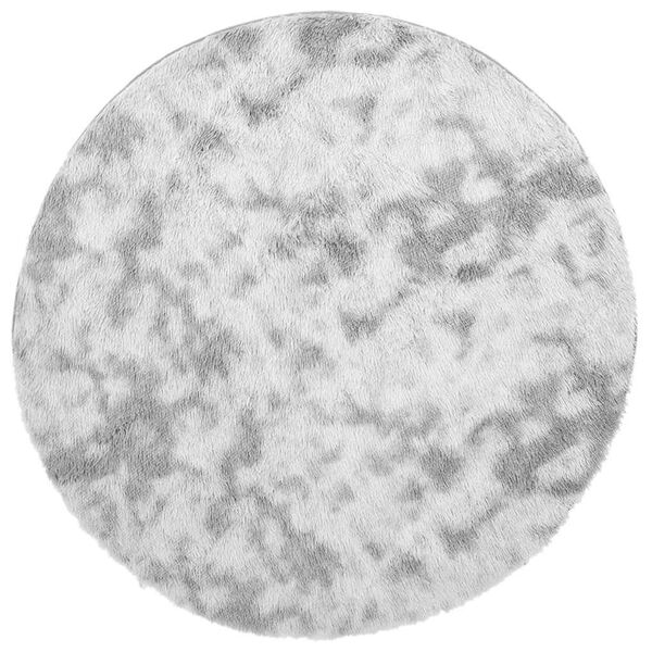 vidaXL Alfombra de pelo largo NAVARRA gris plateado 100x100 cm