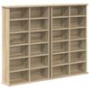 vidaXL Cabinet para CDs 2 uds. Roble Sonoma 60 x 17 x 92 cm
