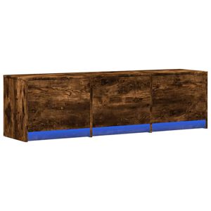 vidaXL Mueble de TV Roble ahumado Madera de ingenier&iacute;a