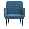 vidaXL Sill&oacute;n de terciopelo azul 62x79x79 cm