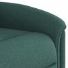 vidaXL Sillón reclinable de tela verde oscuro