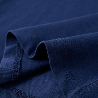 Camiseta infantil de manga larga azul marino 92