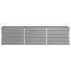 vidaXL Jardinera Gris Claro 480 x 50 x 45 cm Acero Galvanizado
