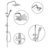 vidaXL Kit de ducha combinado con ducha de mano acero inoxidable