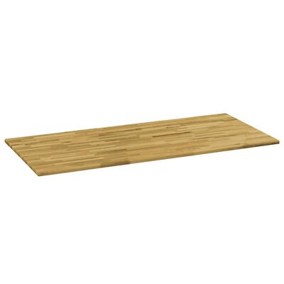 vidaXL Tablero de mesa rectangular madera maciza roble 23 mm 140x60 cm