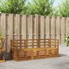 vidaXL Juegos de sof&aacute;s 3 pcs Natural Madera de Acacia S&oacute;lida