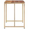 vidaXL Mesa de comedor madera maciza 120x60x76 cm