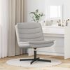 vidaXL Silla giratoria Gris Nube 63 x 75 x 76 cm tela