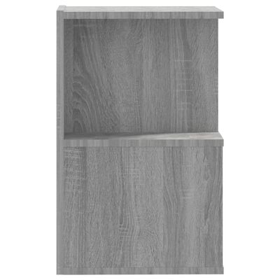 vidaXL Mesita de noche madera contrachapada gris Sonoma 35x35x55 cm