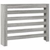 vidaXL Cubierta de radiador madera ingenier&iacute;a gris Sonoma 104x20x82 cm